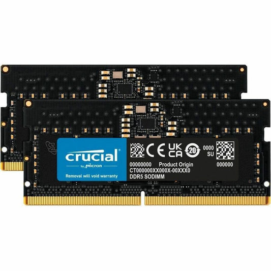 Kit de mémoire SDRAM DDR5 Crucial 16 Go (2 x 8 Go) CT2K8G56C46S5
