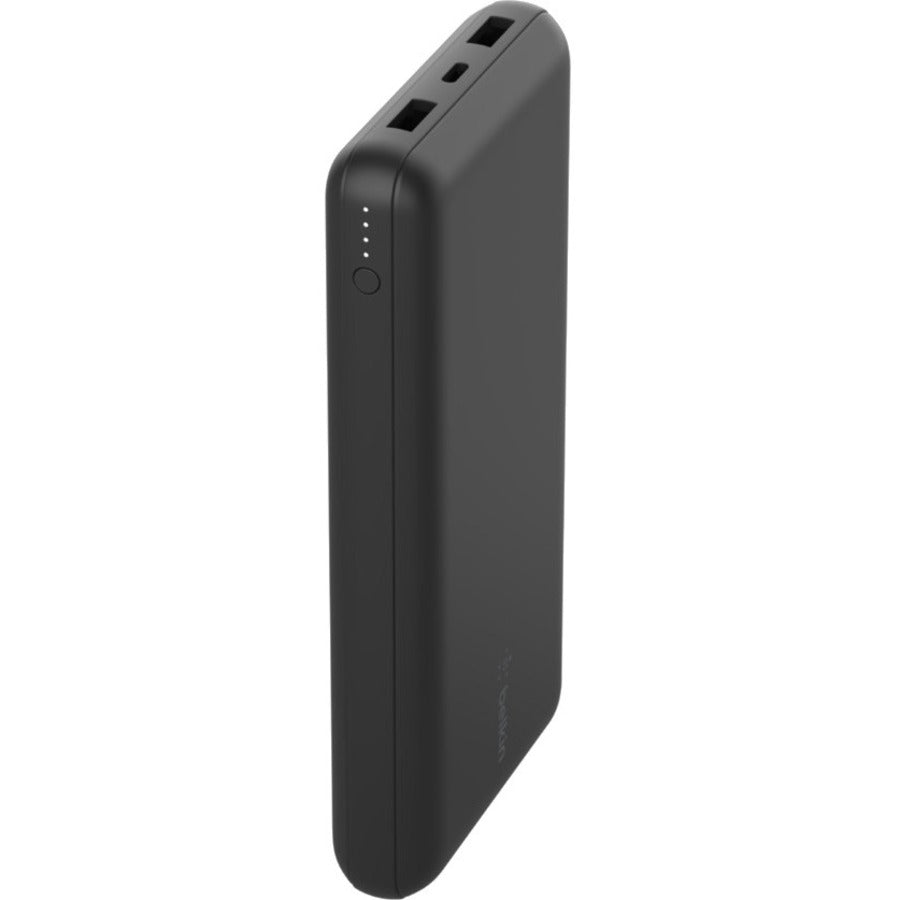 Chargeur portatif Belkin 15 W à 3 ports USB - 20 000 mAh - 2 x USB-A (12 W), 1 x USB-C (15 W) - avec câble USB-A vers USB-C - Noir BPB012BTBK