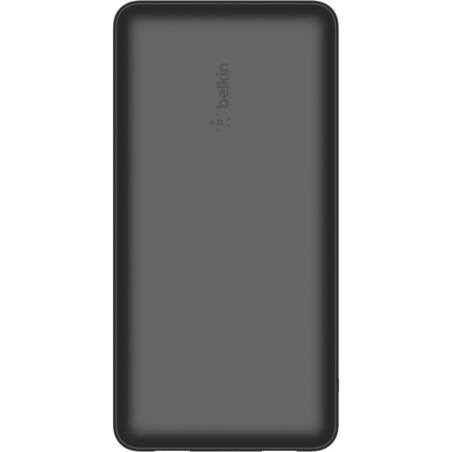 Chargeur portatif Belkin 15 W à 3 ports USB - 20 000 mAh - 2 x USB-A (12 W), 1 x USB-C (15 W) - avec câble USB-A vers USB-C - Noir BPB012BTBK