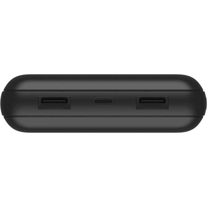 Chargeur portatif Belkin 15 W à 3 ports USB - 20 000 mAh - 2 x USB-A (12 W), 1 x USB-C (15 W) - avec câble USB-A vers USB-C - Noir BPB012BTBK