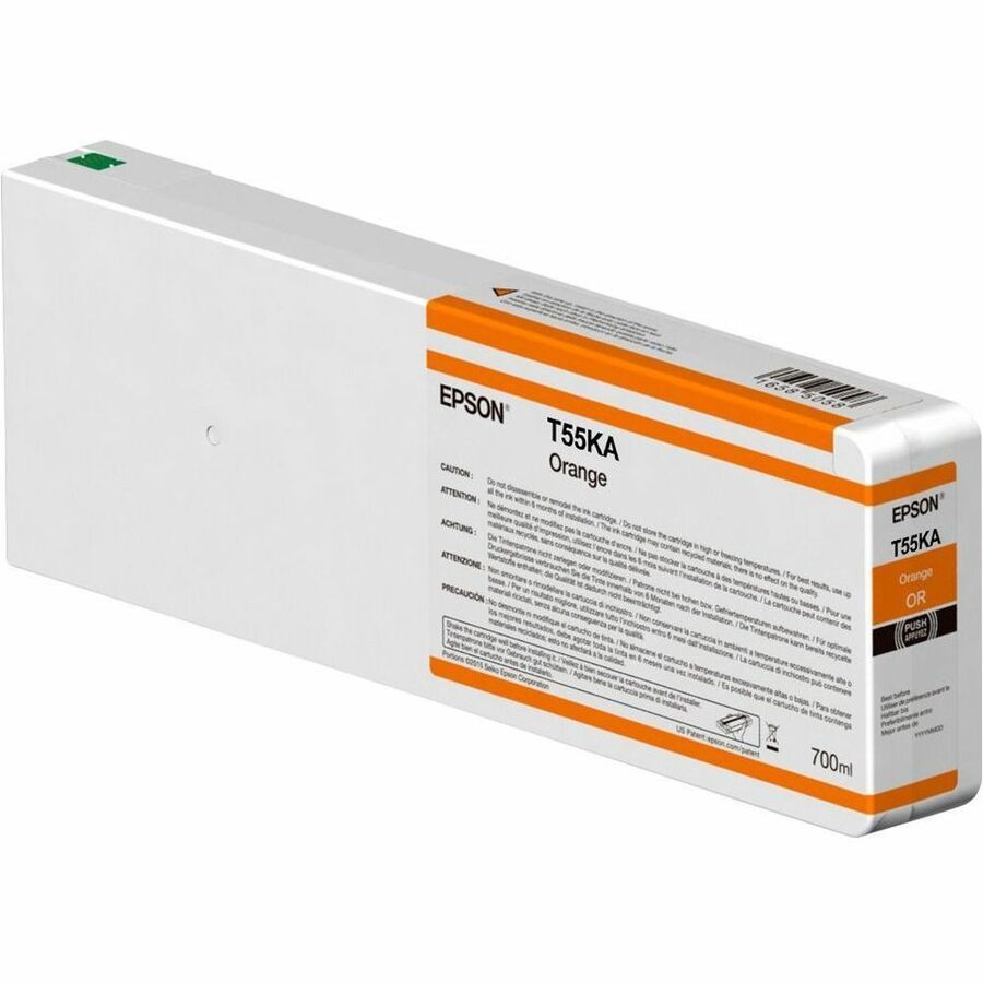 Cartouche d'encre jet d'encre d'origine Epson UltraChrome HDX - Orange - 1 paquet T55KA00