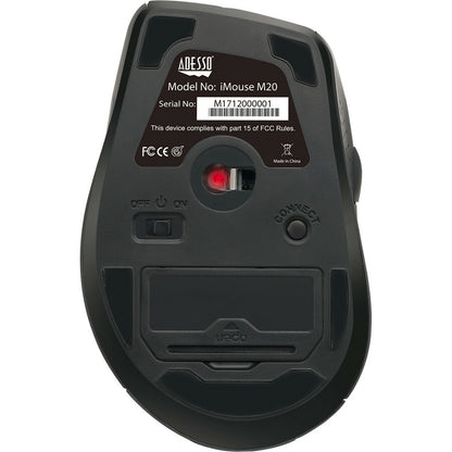 Adesso iMouse M20B - Souris optique ergonomique sans fil IMOUSE M20B