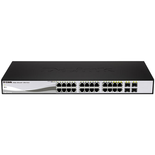 Commutateur intelligent Gigabit PoE 28 ports D-Link avec 4 ports SFP combinés DGS-1210-28P