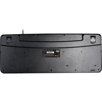 Adesso Spill-Resistant Multimedia Desktop Keyboard (USB) AKB-132UB