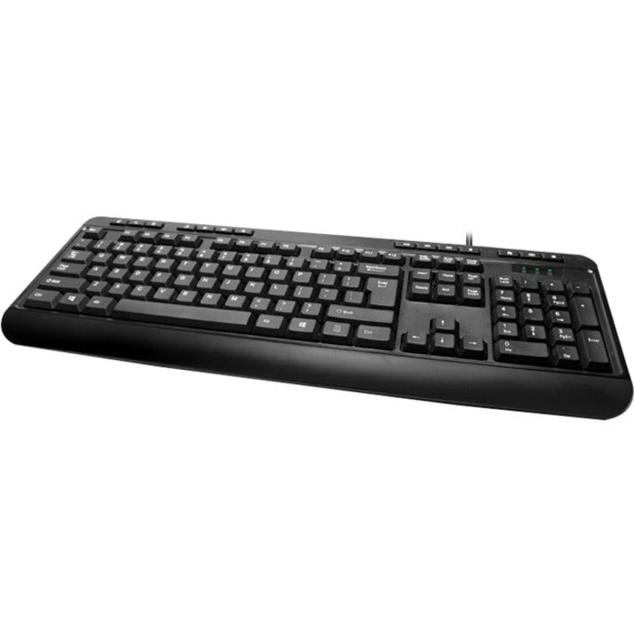 Adesso Spill-Resistant Multimedia Desktop Keyboard (USB) AKB-132UB