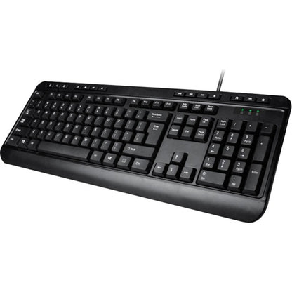 Adesso Spill-Resistant Multimedia Desktop Keyboard (USB) AKB-132UB
