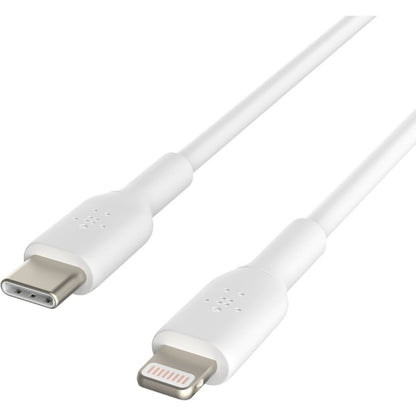 Câble Belkin BoostCharge USB-C vers Lightning (1 mètre / 3,3 pieds, blanc) CAA003BT1MWH