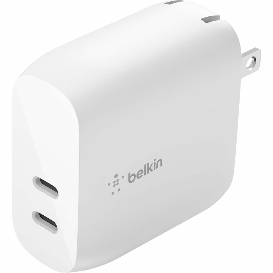 Chargeur mural Belkin BoostCharge Dual USB-C Power Delivery 40 W - Adaptateur secteur WCB006DQWH
