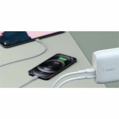 Chargeur mural Belkin BoostCharge Dual USB-C Power Delivery 40 W - Adaptateur secteur WCB006DQWH