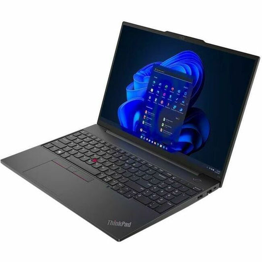 Ordinateur portable Lenovo ThinkPad E16 Gen 1 21JT001PUS 16" - WUXGA - AMD Ryzen 5 7530U - 8 Go - SSD 256 Go - Clavier anglais - Noir graphite 21JT001PUS