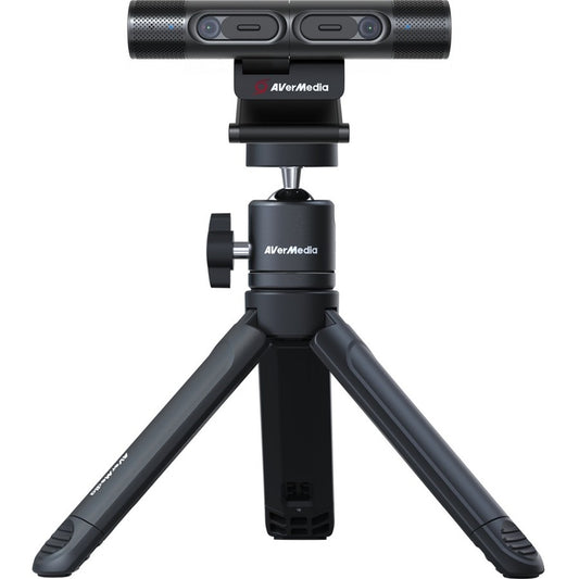 AVerMedia DualCam PW313D Video Conferencing Camera - 5 Megapixel - 30 fps - Black - USB 2.0 - 1 Pack(s) - TAA Compliant PW313D