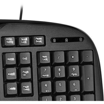 Ensemble clavier et souris multimédia USB de bureau Adesso EasyTouch AKB-133CB AKB-133CB