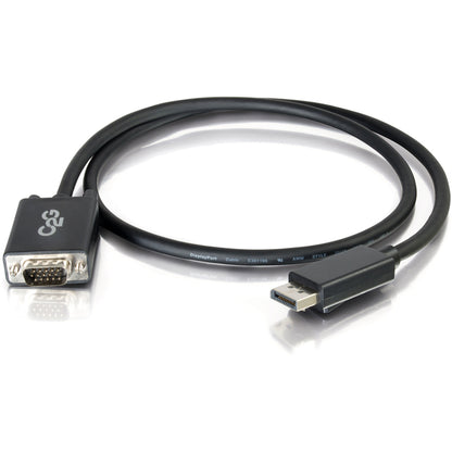 Adaptateur DisplayPort vers VGA C2G 6 pieds - Câble adaptateur vidéo DP vers VGA - DisplayPort 1.2 - 1080p - M/M 54332