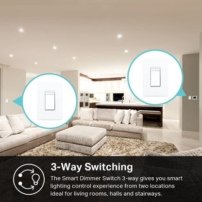 Kit variateur à 3 voies avec interrupteur intelligent WiFi Kasa KS230 KIT