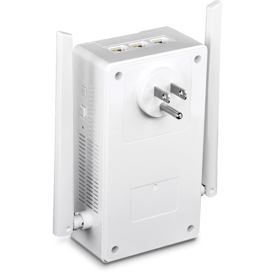 Kit de point d'accès sans fil AC1200 double bande Powerline 1200 AV2 Wi-Fi Everywhere de TRENDnet, comprend 1 x TPL-430AP et 1 x TPL-423E, 3 x ports Gigabit, installation facile, blanc, TPL-430APK TPL-430APK