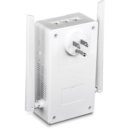 Kit de point d'accès sans fil AC1200 double bande Powerline 1200 AV2 Wi-Fi Everywhere de TRENDnet, comprend 1 x TPL-430AP et 1 x TPL-423E, 3 x ports Gigabit, installation facile, blanc, TPL-430APK TPL-430APK