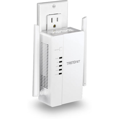 Kit de point d'accès sans fil AC1200 double bande Powerline 1200 AV2 Wi-Fi Everywhere de TRENDnet, comprend 1 x TPL-430AP et 1 x TPL-423E, 3 x ports Gigabit, installation facile, blanc, TPL-430APK TPL-430APK