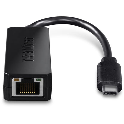TRENDnet USB Type-C to Gigabit Ethernet LAN Wired Network Adapter for Windows & Mac; Compatible with Windows 10; and Mac OS X 10.6 and Above; Energy Saving; 5 inch length; TUC-ETG TUC-ETG