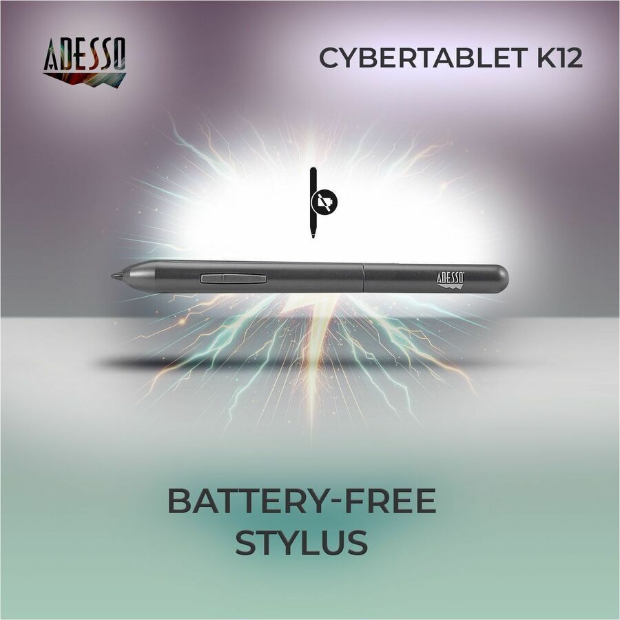 Tablette graphique Adesso 12" x 7" CYBERTABLET K12