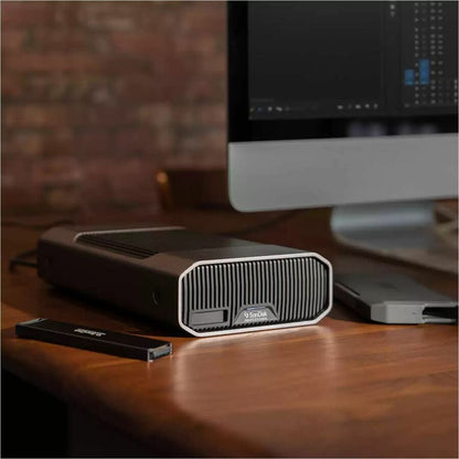 SanDisk G-DRIVE PROJECT SDPHG1H-006T-NBAAD 6 TB Portable Hard Drive - External - Gray SDPHG1H-006T-NBAAD