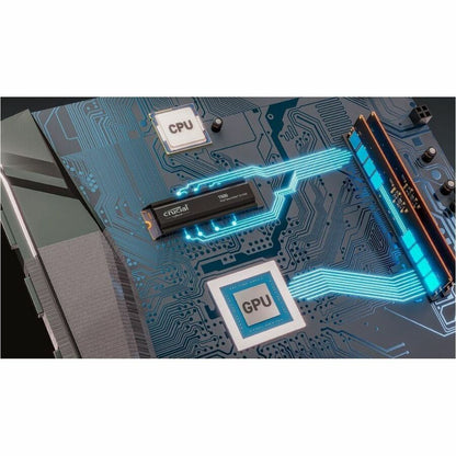 Disque SSD Crucial T500 2 To - M.2 interne - PCI Express NVMe (PCI Express NVMe 4.0) CT2000T500SSD5