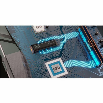 Disque SSD Crucial 1 To - M.2 interne - PCI Express NVMe (PCI Express NVMe 4.0) CT1000T500SSD5