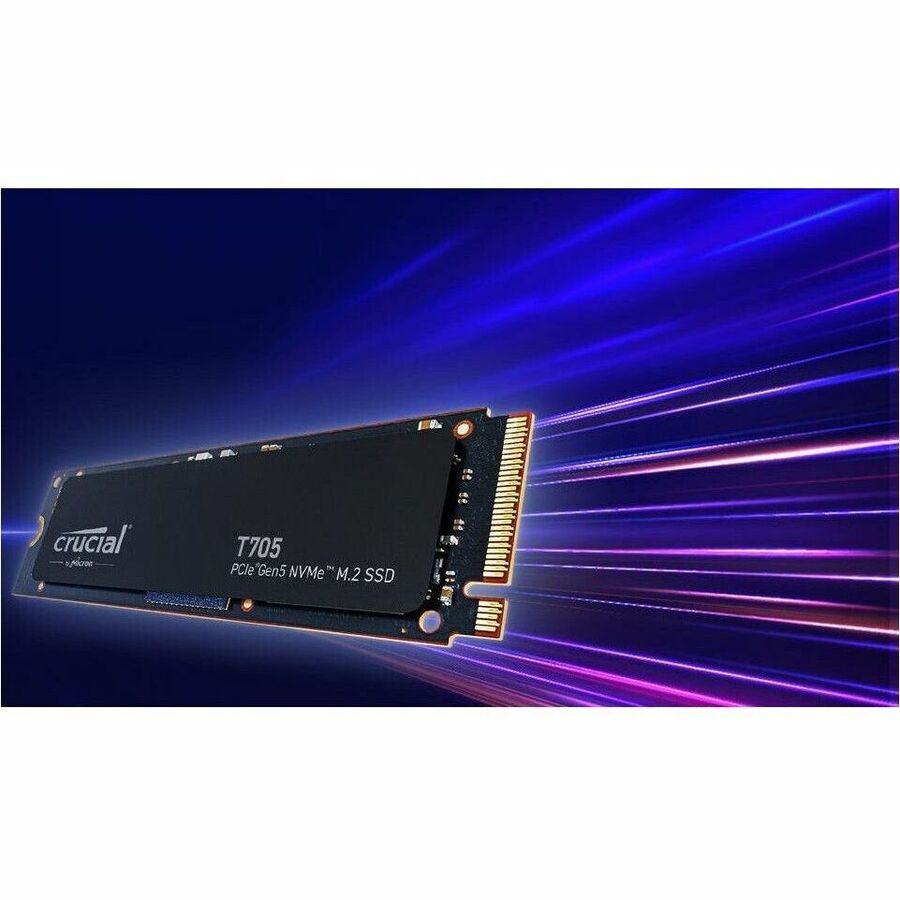 Disque SSD Crucial T705 2 To - M.2 2280 interne - PCI Express NVMe (PCI Express 5.0 x4) CT2000T705SSD3