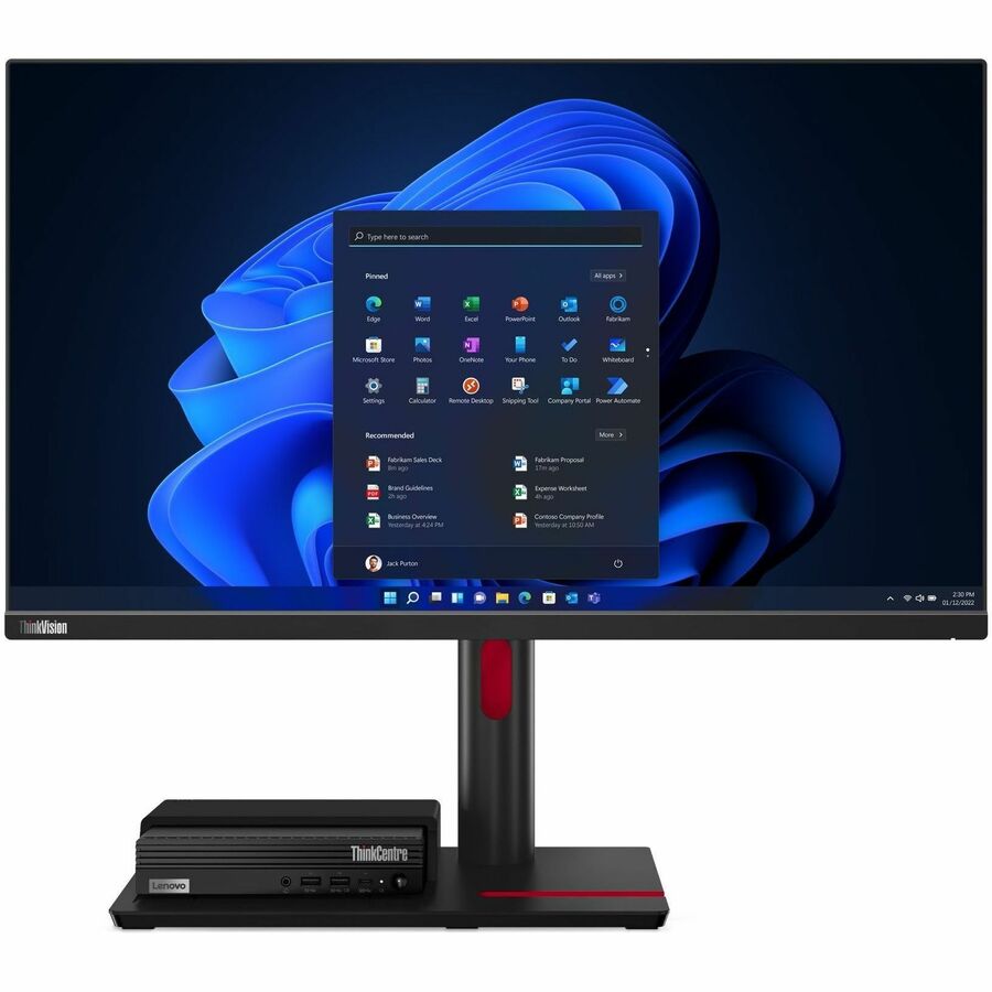 Ordinateur de bureau Lenovo ThinkCentre M70q Gen 4 12E3005CUS - Intel Core i7 13e génération i7-13700T - Technologie vPro - 32 Go - SSD 1 To - Minuscule - Noir 12E3005CUS