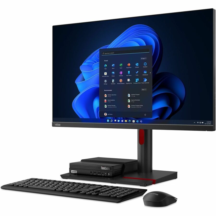 Ordinateur de bureau Lenovo ThinkCentre M70q Gen 4 12E3005CUS - Intel Core i7 13e génération i7-13700T - Technologie vPro - 32 Go - SSD 1 To - Minuscule - Noir 12E3005CUS