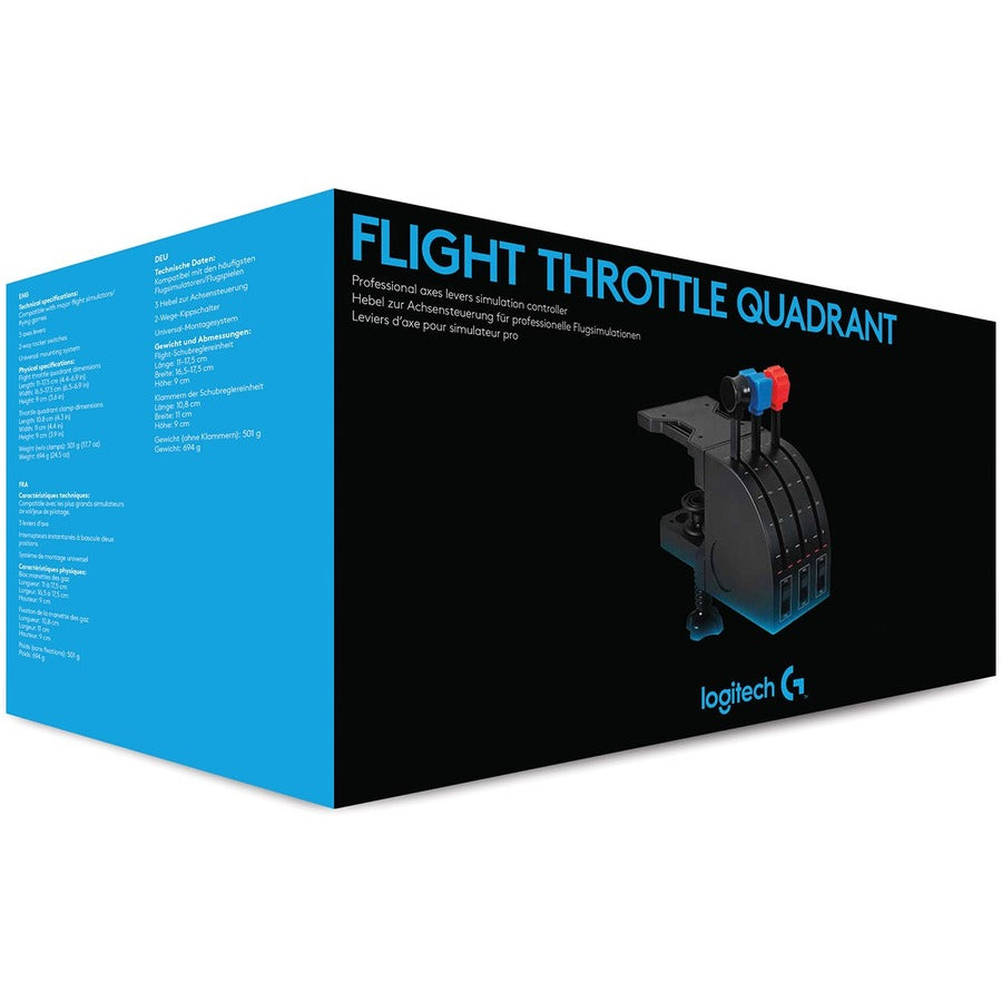 Saitek Flight Throttle Quadrant Professional Simulation Axis Levers 945-000032