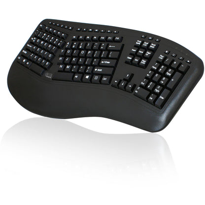 Adesso Tru-Form Media 1500 - Clavier ergonomique sans fil et souris laser WKB-1500GB