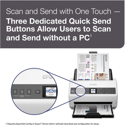 Scanner à feuilles Epson DS-730N - 600 dpi optique B11B259201