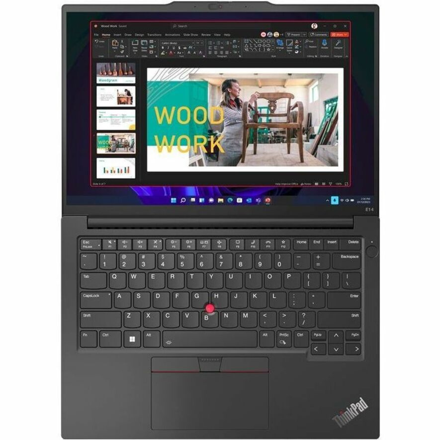 Ordinateur portable Lenovo ThinkPad E14 Gen 5 21JR0018US 14" à écran tactile - WUXGA - AMD Ryzen 7 7730U - 16 Go - SSD 512 Go - Clavier anglais - Noir graphite 21JR0018US
