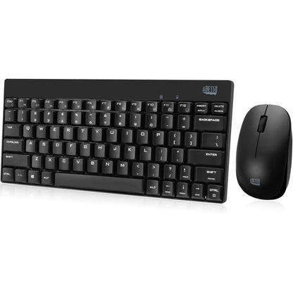 Adesso WKB-1100CB - Ensemble mini-clavier et souris sans fil résistant aux éclaboussures WKB-1100CB