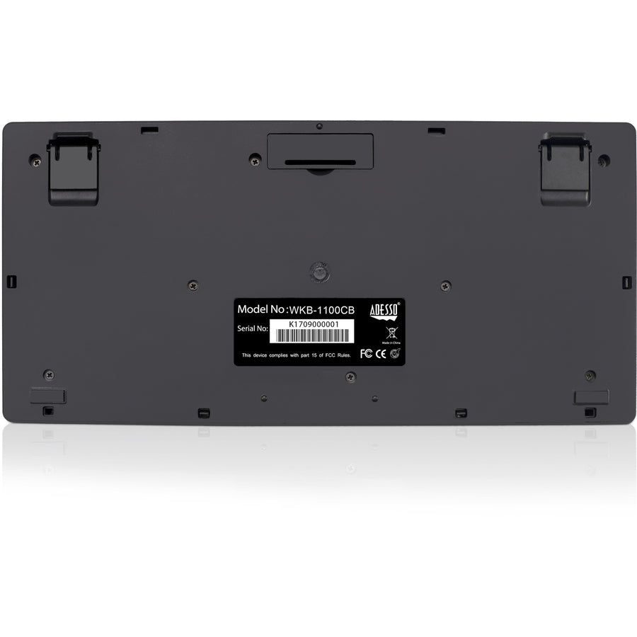 Adesso WKB-1100CB - Ensemble mini-clavier et souris sans fil résistant aux éclaboussures WKB-1100CB