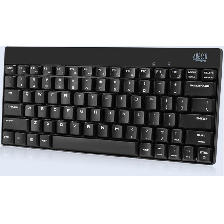 Adesso WKB-1100CB - Ensemble mini-clavier et souris sans fil résistant aux éclaboussures WKB-1100CB