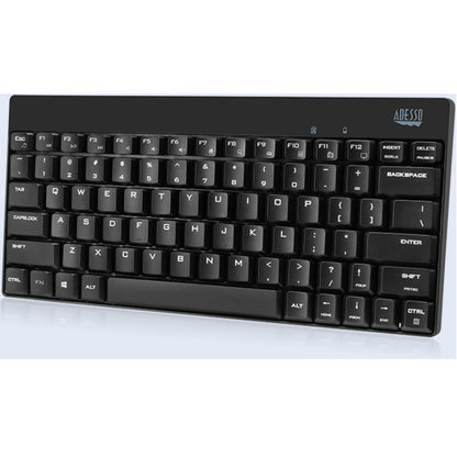 Adesso WKB-1100CB - Ensemble mini-clavier et souris sans fil résistant aux éclaboussures WKB-1100CB