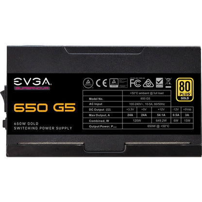 Alimentation EVGA SuperNOVA 650 G5 220-G5-0650-X1