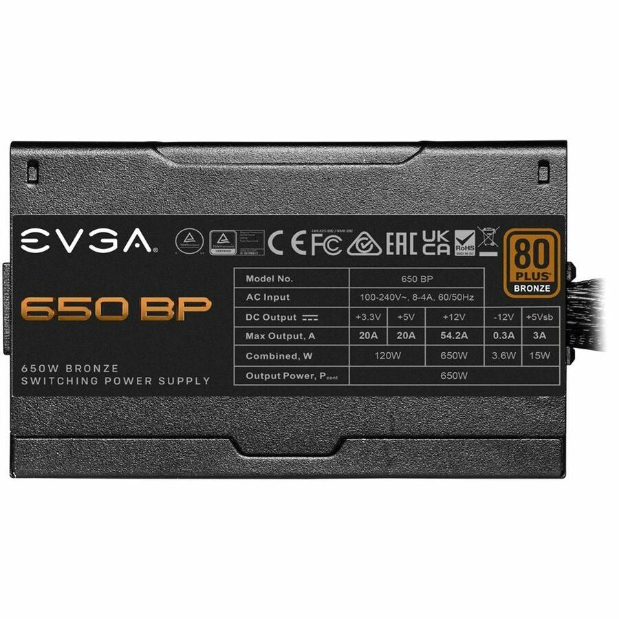 Alimentation EVGA 650 BP 650 W 100-BP-0650-K1