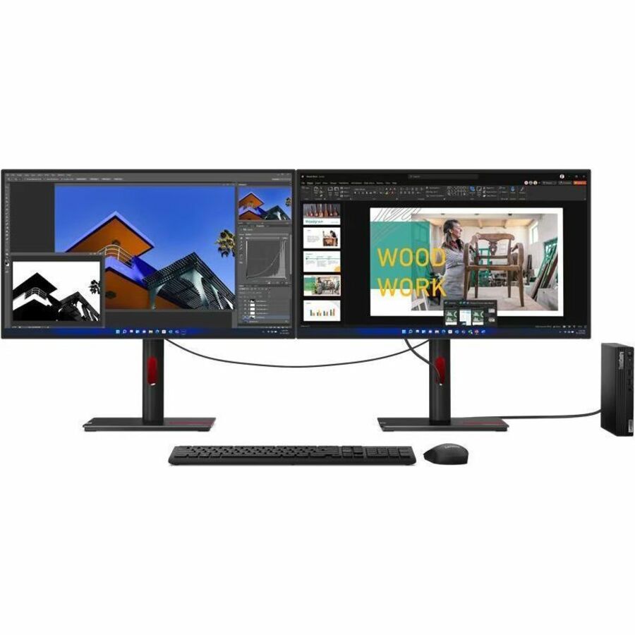 Ordinateur de bureau Lenovo ThinkCentre M80q Gen 4 12E90001US - Intel Core i5 13e génération i5-13500T - Technologie vPro - 16 Go - SSD 256 Go - Minuscule - Noir 12E90001US