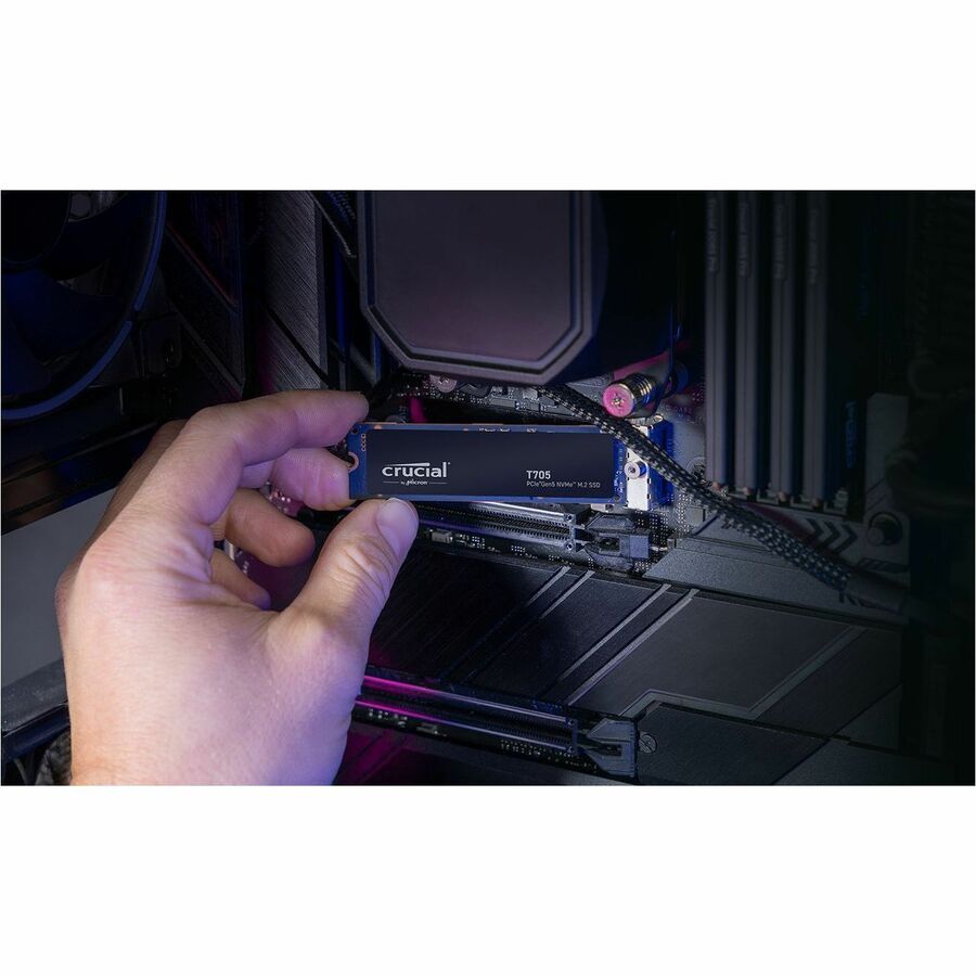 Disque SSD Crucial T705 4 To - M.2 2280 interne - PCI Express NVMe (PCI Express NVMe 5.0 x4) CT4000T705SSD3