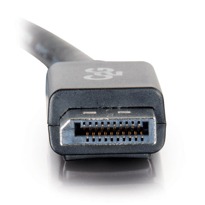 C2G 25ft DisplayPort Cable with Latches 8K UHD M/M - Black 54404