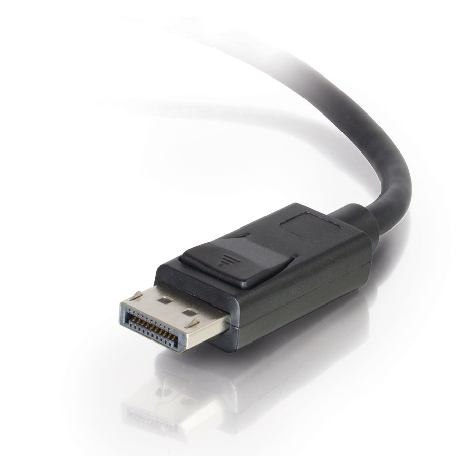 C2G 25ft DisplayPort Cable with Latches 8K UHD M/M - Black 54404