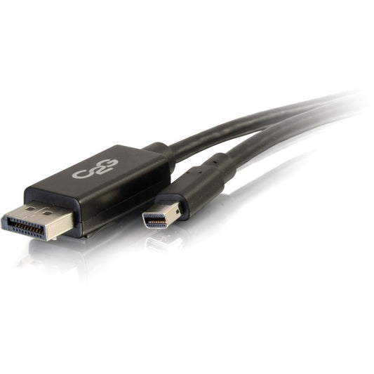 Câble adaptateur Mini DisplayPort vers DisplayPort C2G 6 pieds 4K 30 Hz - Noir 54301