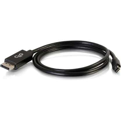 C2G 6ft Mini DisplayPort to DisplayPort Adapter Cable 4K 30Hz - Black 54301