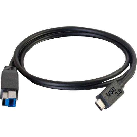 Câble USB 3.0 (USB 3.1 Gen 1) USB-C vers USB-B M/M C2G de 1,8 m (6 pi) - Noir 28866