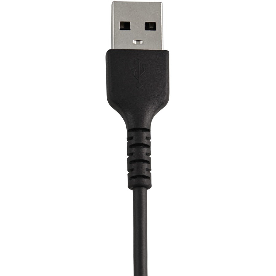 Câble USB-A vers Lightning noir durable de 30 cm de StarTech.com, câble de charge/synchronisation robuste et résistant pour Apple iPhone/iPad certifié MFi RUSBLTMM30CMB