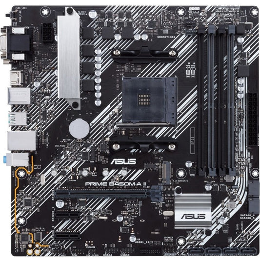 Carte mère de bureau Asus Prime B450M-A II - Chipset AMD B450 - Socket AM4 - Micro ATX PRIME B450M-A II