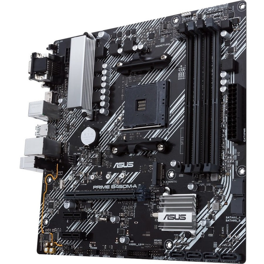 Carte mère de bureau Asus Prime B450M-A II - Chipset AMD B450 - Socket AM4 - Micro ATX PRIME B450M-A II