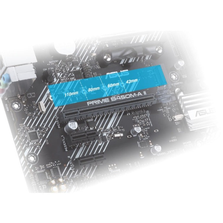 Carte mère de bureau Asus Prime B450M-A II - Chipset AMD B450 - Socket AM4 - Micro ATX PRIME B450M-A II